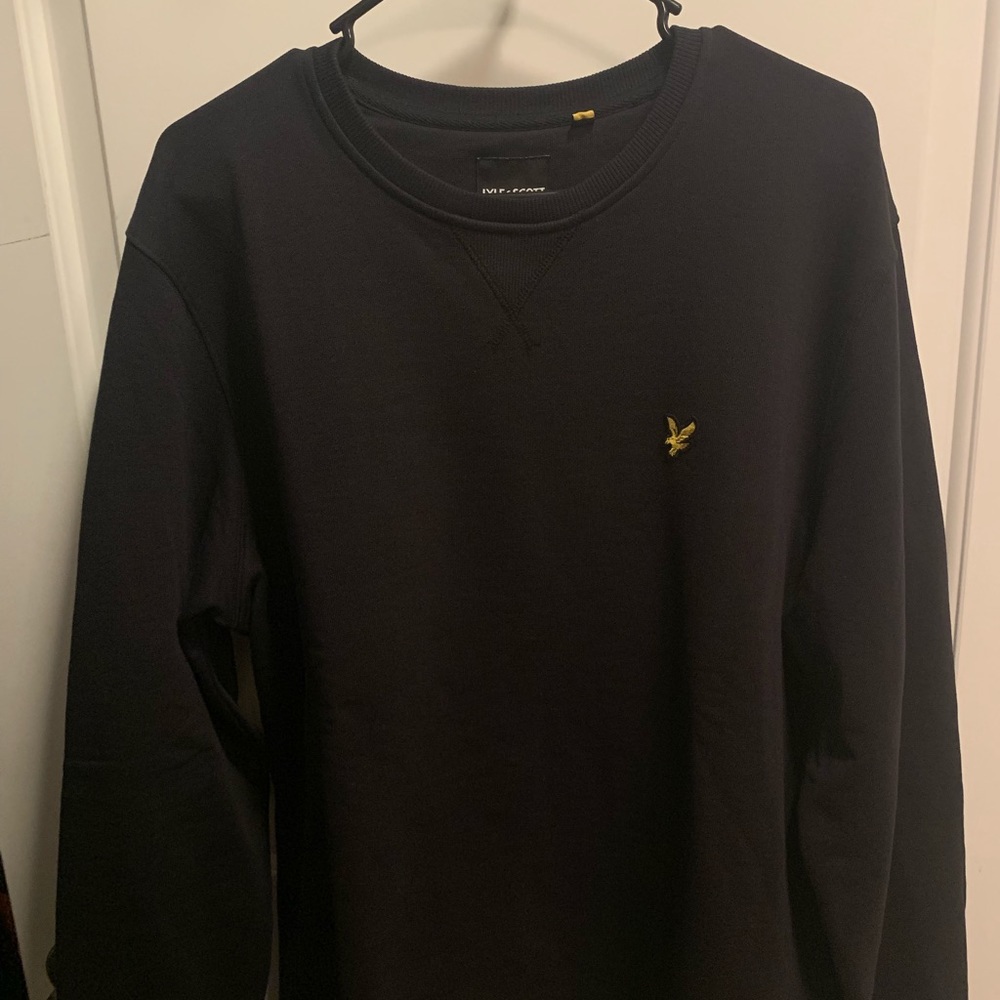 Black Crewneck Sweater w/Eagle Logo